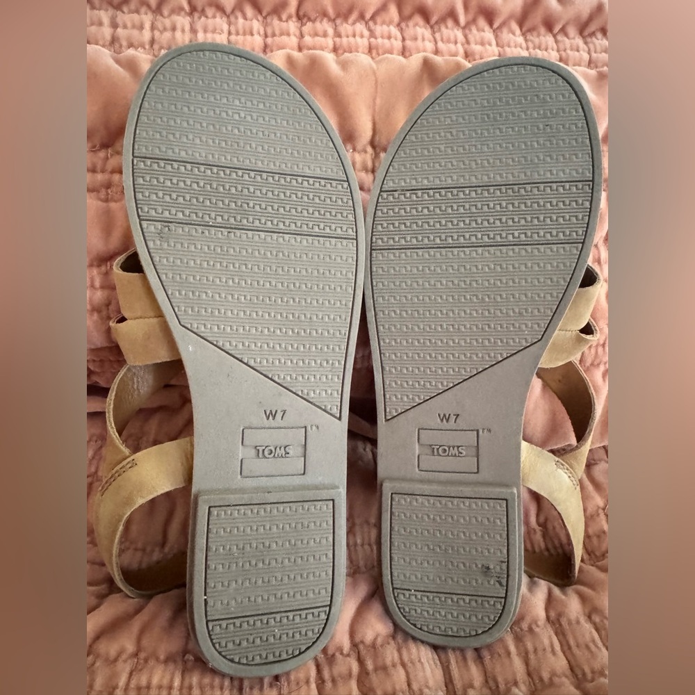 TOMS Sicily Slingback Sandal - Light Brown - size 7 - Picture 5 of 9